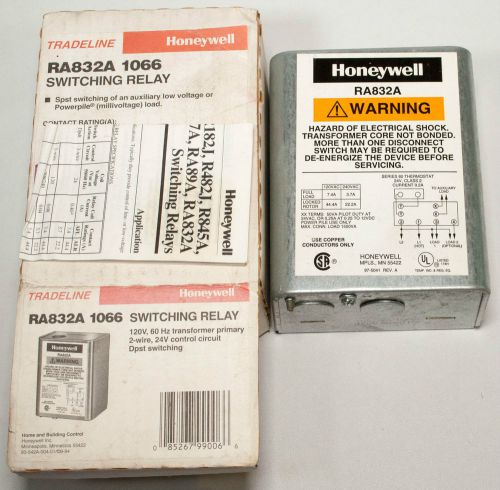 Honeywell ra832a1066 switching relay dpst for sale