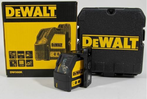 DEWALT DW088K Self-Leveling Line Laser Levelling Leveler in Kit Box DW088K-XJ