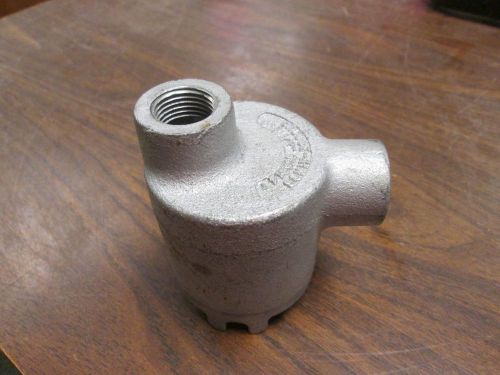 Crouse-Hinds Explosion Proof Condulet GUAB 14 Size: 1/2&#034; 2-Way Used