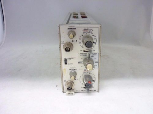 Tektronix Dual Trace Amplifier 7A18, Plug-In Shows Trace
