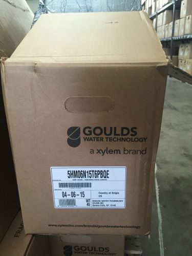 Xylem goulds 2 hp ehm horizontal multistage centrifugal pump 5hm06n15t6pbqe for sale