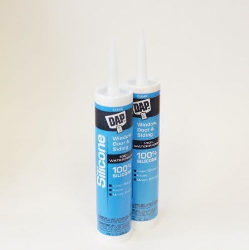 Clear Waterproof Silicone Sealant - Pack of two 9.8 oz. Cartridges