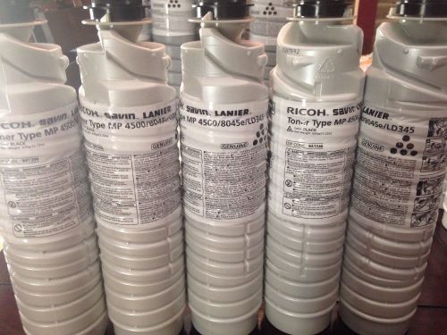 5 New Genuine RICOH SAVIN LANIER Toner Type MP 4500/8045e/LD345