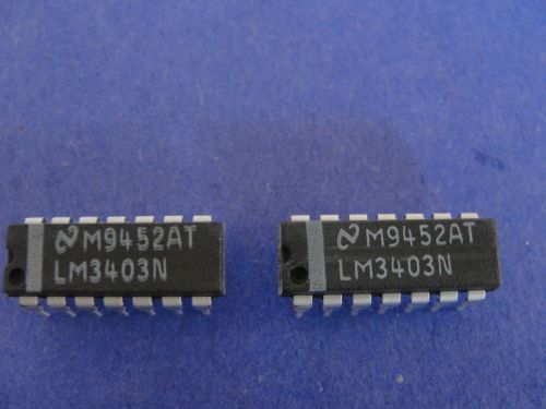 LM3403N - QTY 2 - NEW QUAD OPERATIONAL AMPLIFIER