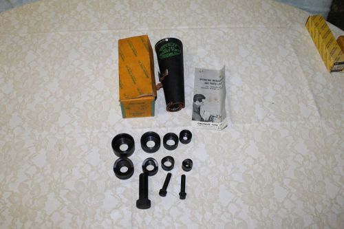 Vintage Greenlee Knock Out Punch Set 735 w/ Original Box &amp; Leather Pouch