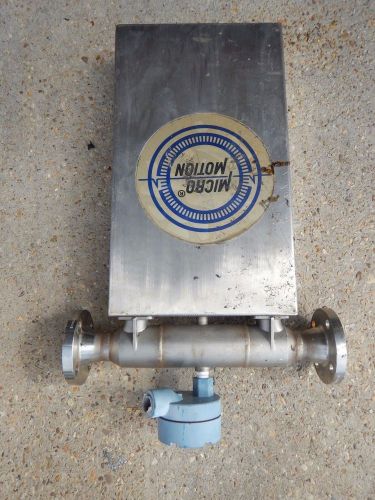 Micro Motion DS150S141SU Mass Flow Sensor 1 1/2&#034; Flanged 316 Stainless Steel SS