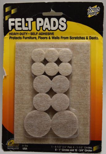 Master scratch guard, heavy duty, self-adhesive combo felt pads for sale