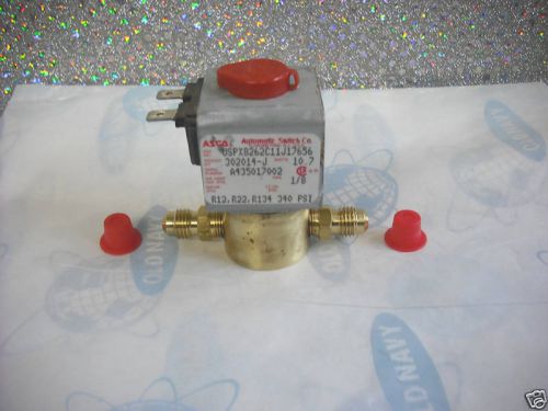 Solenoid Valve w/110 Vac Coil 1/4 Male Flare upto 1/2HP