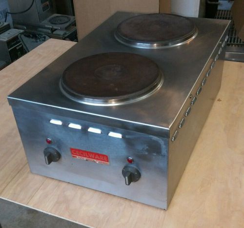 Cecilware Coutertop Electric Short Order Stove 2 Burner Range Model# EL24SH