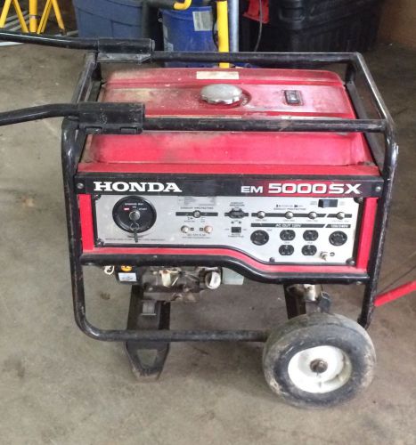 Honda EM5000SX gasoline generator