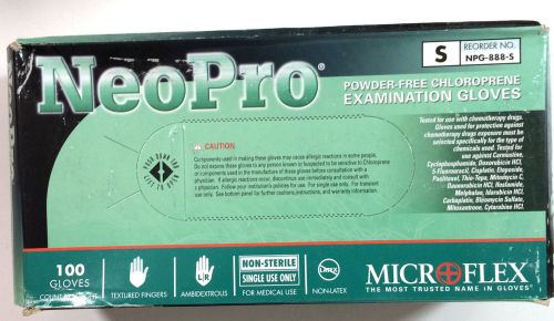 NeoPro Chloroprene Powder-Free Exam Gloves NPG-888-5 Small 4 Boxes of 100