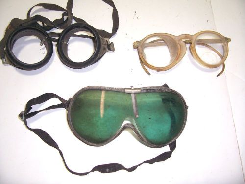 VTG LOT REPAIR STEAM PUNK SAFETY EYEGLASSES SPECTACLES GOGGLES METAL SCREENS