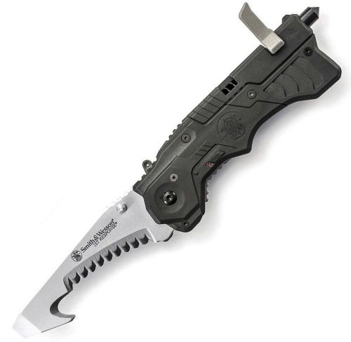 Smith &amp; wesson sw911n 1st response m.a.g.i.c. assisted tanto knife with glass br for sale