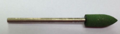 Mounted rubber polishing point for Dremel Rotary (462) bullet- medium grit green