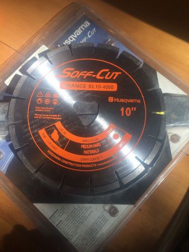 10&#034; Soff Cut Orange XL10-4000 Ultra Early Entry Diamond Blade w/ Skid Plate