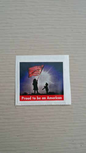 Envelope Stickers - Proud To Be An American, American Flag,  -- 1 Count