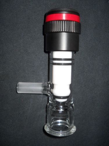 Chemglass 1&#034; beaded pipe 0-14 drain valve with 1/2&#034; swagelok sidearm for reactor for sale