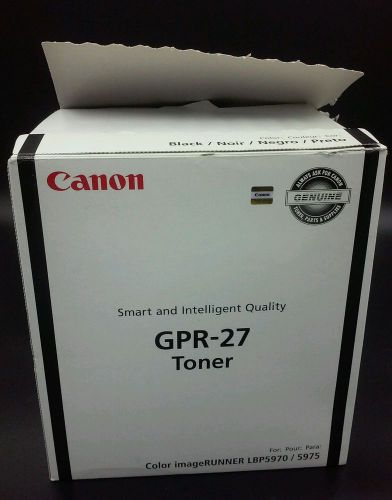 1 Canon 9645A008AA (GPR-27) Black Toner Cartridge LBP5970, LBP5975 Open Box