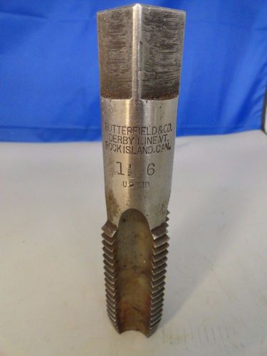 Butterfield and co pipe tap 1 1/2 inches 6 npt 4 flutes for sale