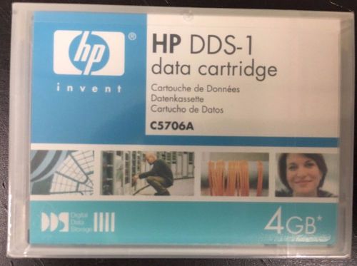 NEW Sealed  Hewlett-Packard C5706A -1PACK DDS1 DAT  4GB