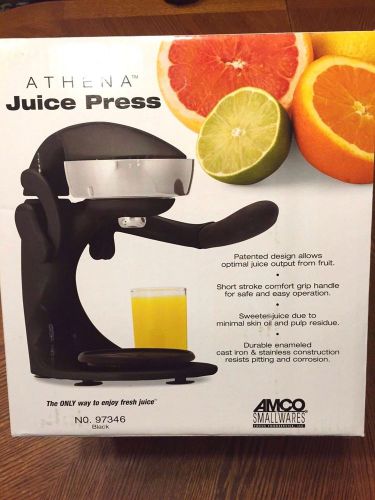 AMCO FOCUS 97346, Athena Manual Juice Press in Sleek Black NSF-Free Shipping