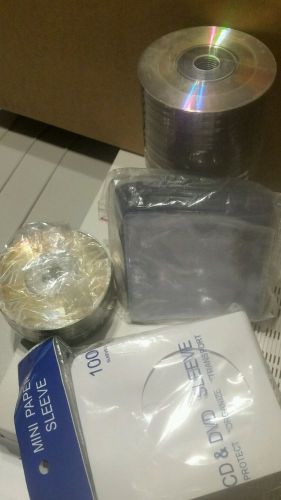 Lot of mini CDRs &amp; sleeves, clear &amp; paper