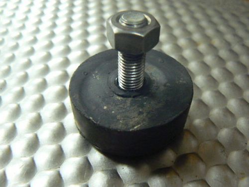 OEM Marsh Stencil Machine Part, Models R H Q S: RP77 Rubber Foot with Bolt &amp; Nut