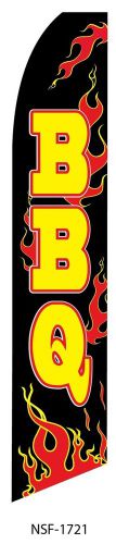BBQ NEW FEATHER SWOOPER BOW FLAG BANNER 15&#039; FEET TALL *