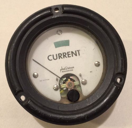PHAOSTRON RUGGEDIZED CURRENT PANEL METER 310 07706 90 TESTED WORKING