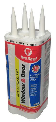 LOT of 10...Red Devil Window &amp; Door Siliconized Acrylic Caulk..priority shipping