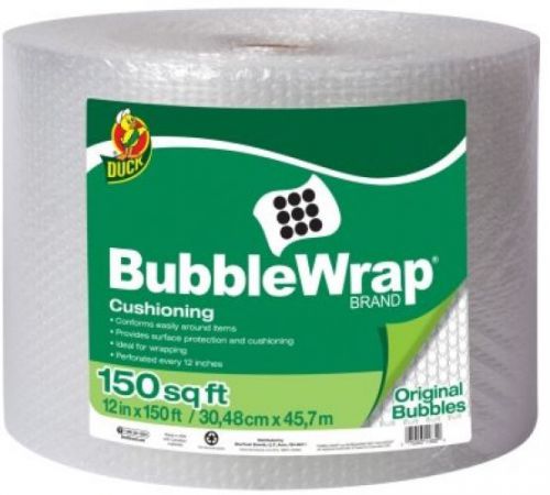 Duck brand original bubble wrap cushioning - clear, 12 in. x 150 ft. for sale