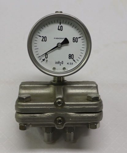 Ashcroft dresser 13d12493 # 8 h2o vac gauge for sale