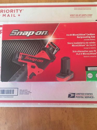 New snap on 14.4v green cordless reciprocating saw set for sale
