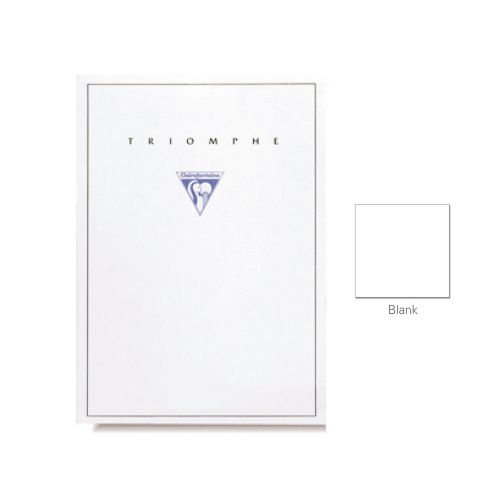 Clairefontaine &#034;triomphe&#034; stationery tablet, blank, a5 (5.75&#034; x 8.25&#034;) for sale