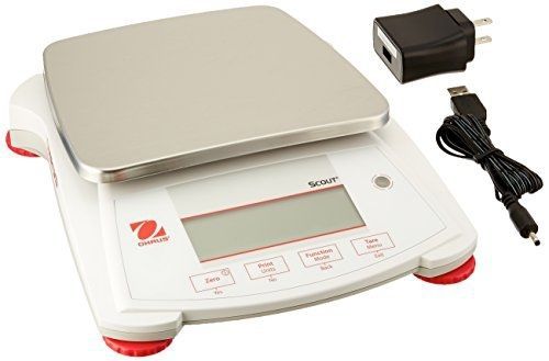 Ohaus spx2201 scout analytical balance, 2200 g x 0.1 g for sale