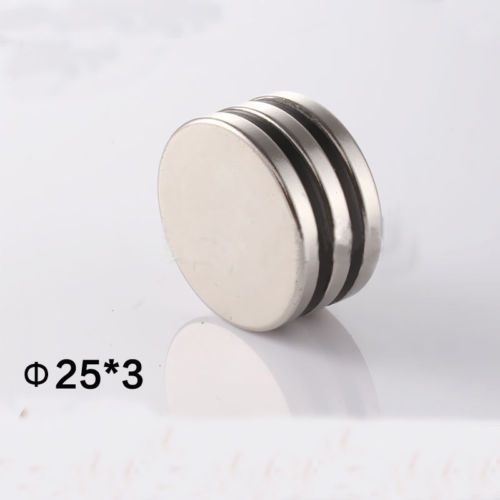 5-50pcs 25mm x 3mm Super Strong Round N50 Round Rare Earth Neodymium Magnets