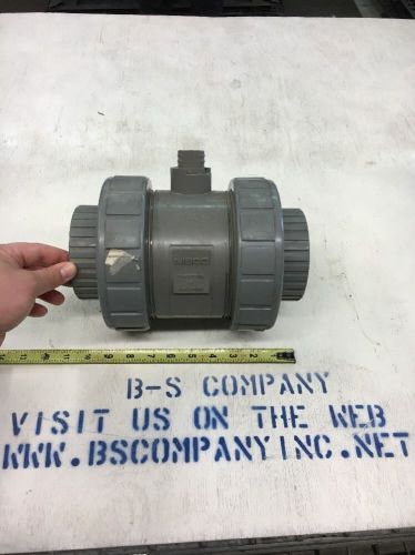 3&#034; chemtrol (nibco) pvc true union ball valve, socket ends for sale