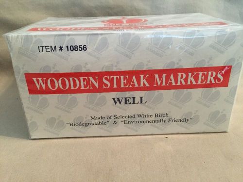 Wooden Steak Markers, Well