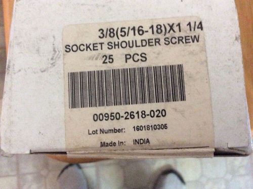 3/8(5/16-18)x1 1/4 Socket Shoulder Screw, 25 Pcs.