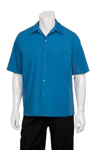 Chef Works CSMV-BLU-4XL Universal Shirt with Cool Vent Blue 4X-Large Mens 4XL