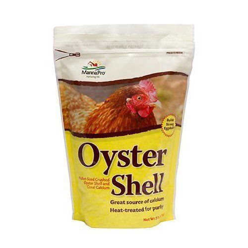 Manna Healthcare Pro Oyster Shell,Animal Health Supplies, 5-Pound Bag,