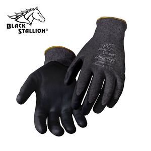 Black stallion accuflex sandy nitrile coated hppe knit gloves gr4130-ch-s small for sale