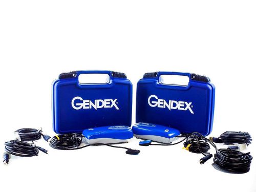 Lot of 2 gendex visualix ehd size 1 digital dental x-ray sensors w/ 4 usb cables for sale