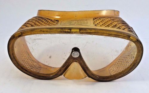 Vintage willson vue-guard steam punk industrial protective goggles made in usa for sale