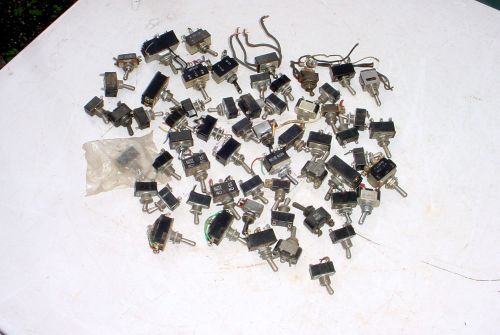 59 Lot Vintage On/Off Toggle Switches
