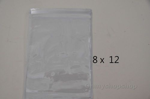 100Pcs 8 x 12 cm Clear Self Sealing Zip Lock Jewelry Gift Packaging Bags PVC