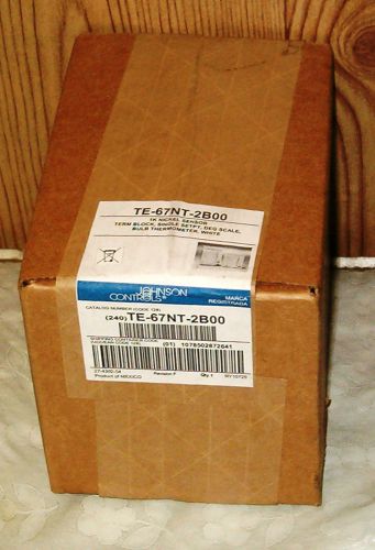 Johnson Controls TE-67NT-2B00 Nickel Temperature Sensor TE67NT2B00 New in Box