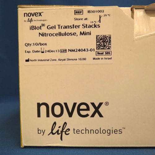 Box/8 Invitrogen Novex Mini iBlot Nitrocellulose Transfer Stack IB301002
