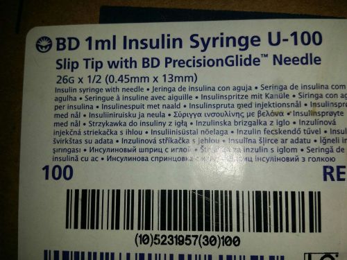 Insullin 1ml Syringe U-100