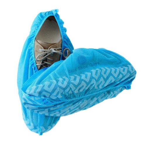 Blue Shoe Guys Premium Disposable Boot &amp; Shoe Covers | Durable One-Size Water...
